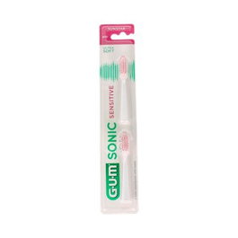 GUM Rechange Brosse à Dents Électrique Sonic Sensitive, 2 unités