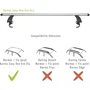 Green Valley Easy One N°59 - Lot de 2 barres de toit aluminium - Fixation toit normal - Jusqu'à 75 kg