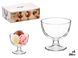 VIVALTO Coupe à glace ronde lisse 280ml