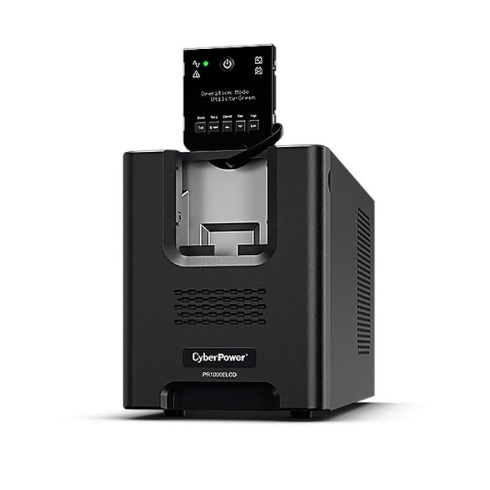 CyberPower PR1000ELCD Onduleur, 1000 VA / 600 W, Format Tour, 6 Prises, USB, Garantie 3 Ans
