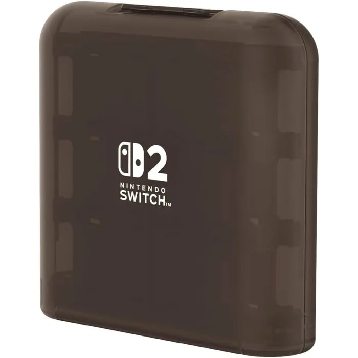 Hori Étui de transport rigide pour 24 cartes de jeu - Protection antichoc et anti-rayures - Compatible Nintendo Switch et Nintendo Switch 2 - Noir