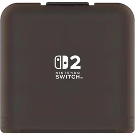 Hori Étui de transport rigide pour 24 cartes de jeu - Protection antichoc et anti-rayures - Compatible Nintendo Switch et Nintendo Switch 2 - Noir