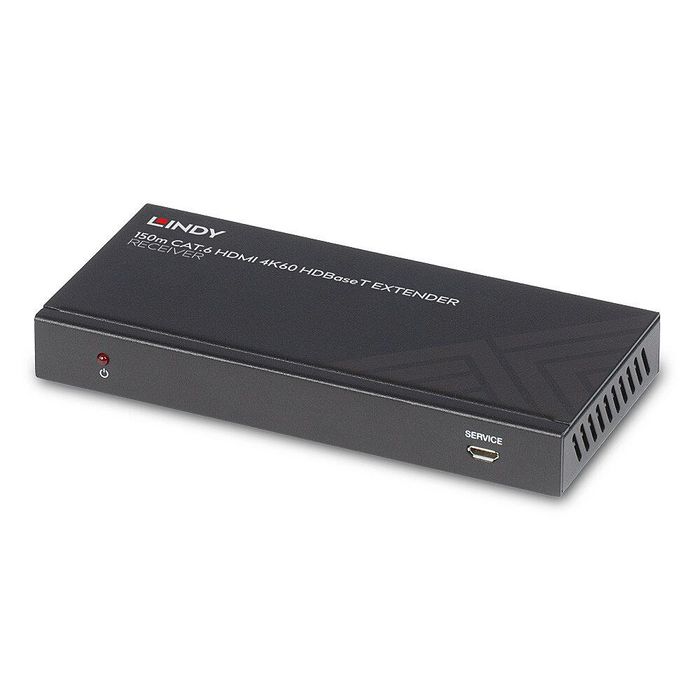 Lindy C6 - Extendeur HDBaseT HDMI 18G 4K60 HDR avec IR, RS-232, CEC et PoC via câble Cat.6 jusqu'à 150 m