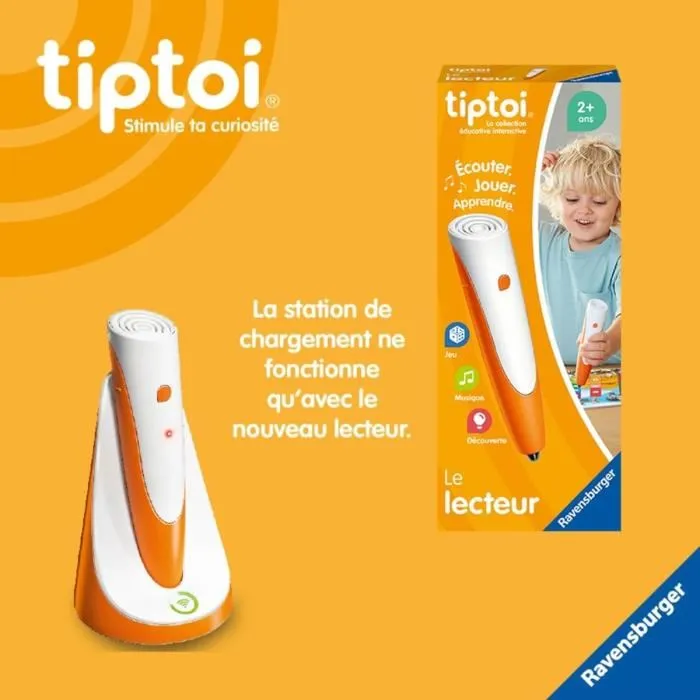 Ravensburger tiptoi Station de Chargement 00179 - Jeu Éducatif Électronique Sans Écran, Version Française, à Partir de 3 Ans Ravensburger tiptoi Station de Chargement 00179 - Jeu Éducatif Électronique Sans Écran, Version Française, à Partir de 3 Ans