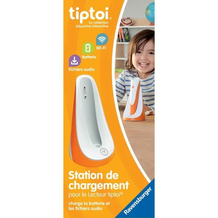 Ravensburger tiptoi Station de Chargement 00179 - Jeu Éducatif Électronique Sans Écran, Version Française, à Partir de 3 Ans Ravensburger tiptoi Station de Chargement 00179 - Jeu Éducatif Électronique Sans Écran, Version Française, à Partir de 3 Ans