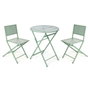 IBERGARDEN Set de table et 2 chaises Vert