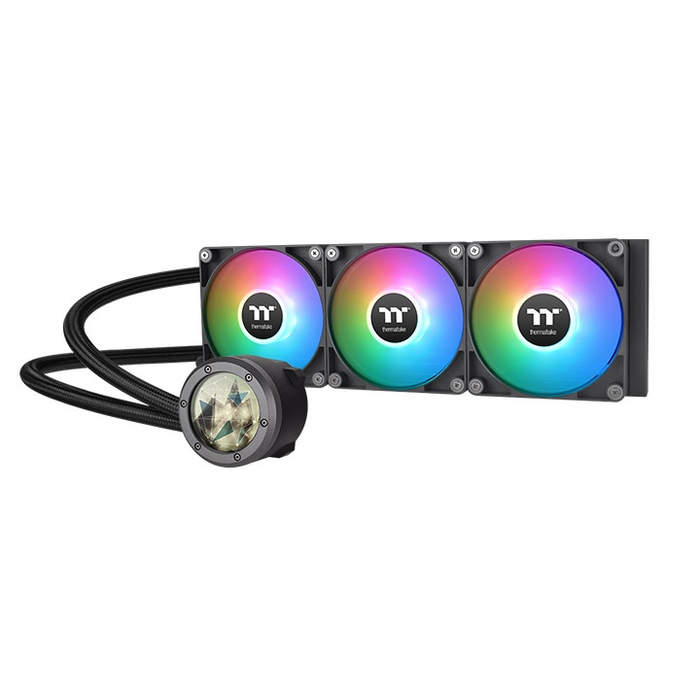 Thermaltake CL-W384-PL12SW-A Water Cooling TH360 V2 Ultra - Kit All-in-One à Radiateur 360mm avec ventilateurs ARGB Sync - Noir