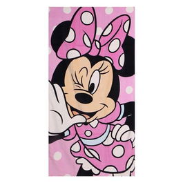 Serviette de plage Minnie Mouse Rose 70 x 140 cm