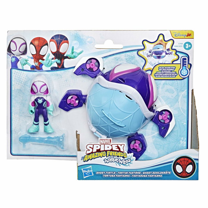 Hasbro Ghost-Spider Water-Webs Tortue fantôme, Figurine et véhicule Hasbro Ghost-Spider Water-Webs Tortue fantôme, Figurine et véhicule