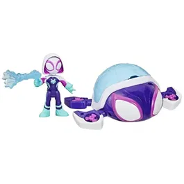 Hasbro Marvel Spidey et ses Amis Extraordinaires - Figurine et Véhicule Tortue Fantôme Ghost-Spider avec Water-Webs, Jouet dès 4 ans