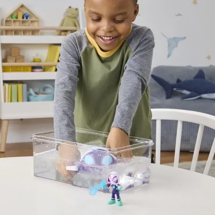 Hasbro Marvel Spidey et ses Amis Extraordinaires - Figurine et Véhicule Tortue Fantôme Ghost-Spider avec Water-Webs, Jouet dès 4 ans Hasbro Marvel Spidey et ses Amis Extraordinaires - Figurine et Véhicule Tortue Fantôme Ghost-Spider avec Water-Webs, Jouet dès 4 ans