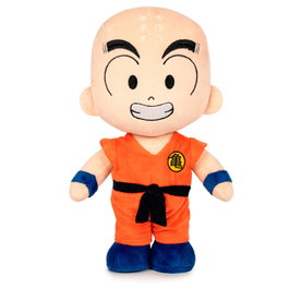 PLAY BY PLAY - Peluche Krillin Dragon Ball Z - Jouet de collection - Licence officielle - 28 cm