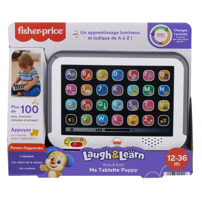 Fisher-Price Ma Tablette Rires et Éveil - Tablette musicale éducative française HXB67 Fisher-Price Ma Tablette Rires et Éveil - Tablette musicale éducative française HXB67