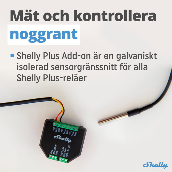 Prise Intelligente Shelly PLUS 1/1PM ADDON Wi-Fi Prise Intelligente Shelly PLUS 1/1PM ADDON Wi-Fi