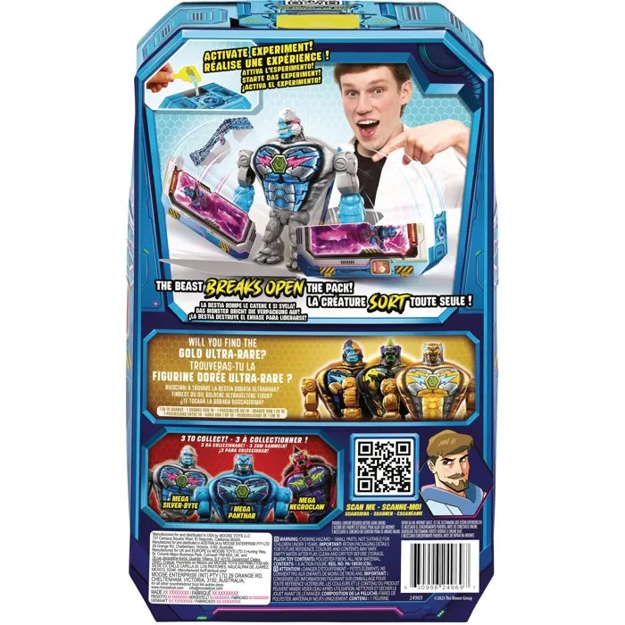 Mrbeast Lab Figurine géante Mega Mutator Silver Byte - 23 cm Mrbeast Lab Figurine géante Mega Mutator Silver Byte - 23 cm