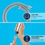 GROHE - Flexible de douche annelé VitalioFlex 1,25 m en métal Long-Life - Réf. 22106000 - Finition chromée brillante - Prise moletée