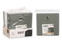 Kipit Boîte de Rangement Pliable 20x20x20 cm Tissu Non Tissé et Carton Blanc/Gris/Noir Assorti (Set de 24)