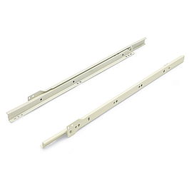 HERRAJES ALK Glissière de Tiroir Rodeo Acier Gris/Crème Amorti 550mm