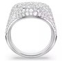 Swarovski Anneau en Acier Inoxydable Gris Taille 58