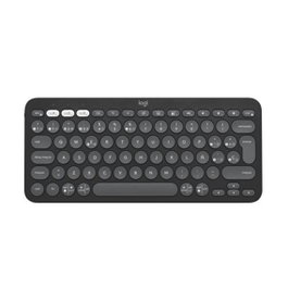 Logitech Pebble Keys 2 K380S Clavier sans fil compact Bluetooth silencieux multidispositif design minimaliste - Graphite