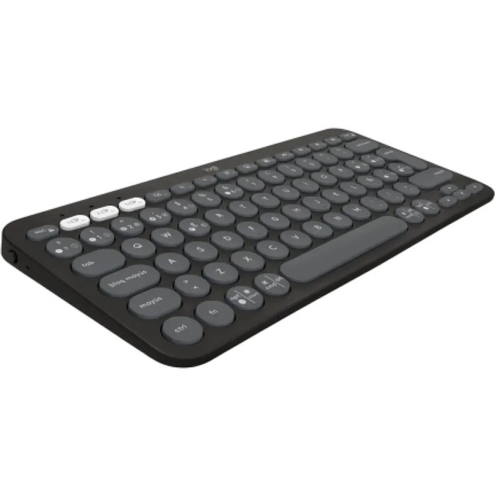 Logitech Pebble Keys 2 K380S Clavier sans fil compact Bluetooth silencieux multidispositif design minimaliste - Graphite