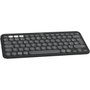 Logitech Pebble Keys 2 K380S Clavier sans fil compact Bluetooth silencieux multidispositif design minimaliste - Graphite