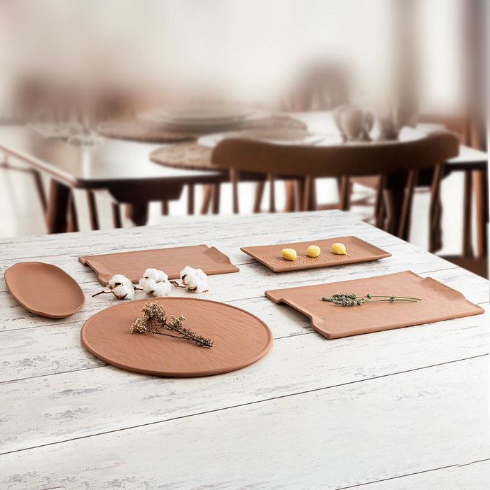 Plato Pizza Cerámico Mineral Gres Quid 33 cm