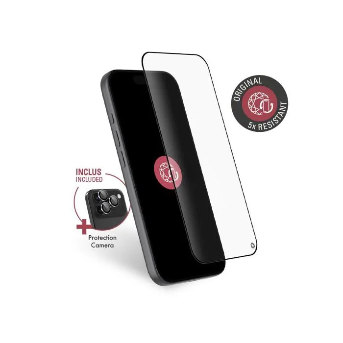 Force Glass Pack Protection 3 en 1 avec Coque et Verre Trempé 2,5D pour iPhone 17 Pro Max - FGOG Force Glass Pack Protection 3 en 1 avec Coque et Verre Trempé 2,5D pour iPhone 17 Pro Max - FGOG