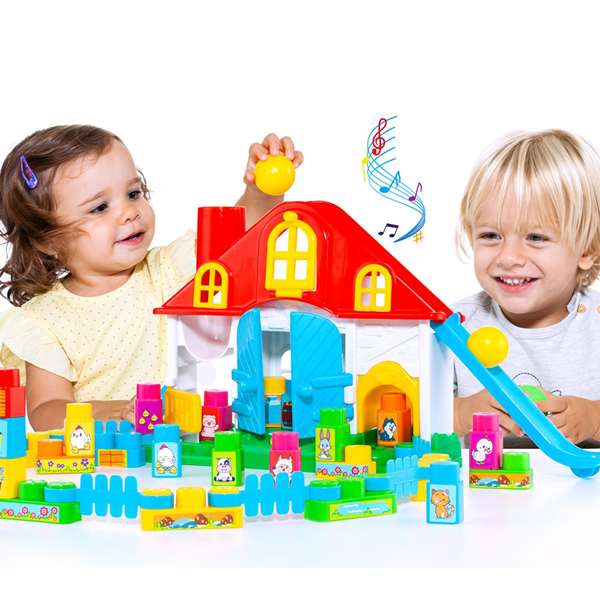 Molto Ferme d'activités musicales avec 8 jeux et 38 pièces - Jouet éducatif pour enfants à partir de 1 an - Produit en espagnol et anglais