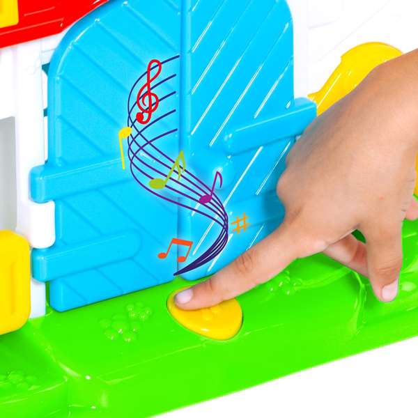 Molto Ferme d'activités musicales avec 8 jeux et 38 pièces - Jouet éducatif pour enfants à partir de 1 an - Produit en espagnol et anglais