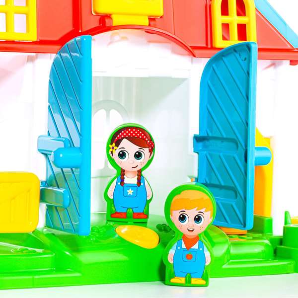 Molto Ferme d'activités musicales avec 8 jeux et 38 pièces - Jouet éducatif pour enfants à partir de 1 an - Produit en espagnol et anglais