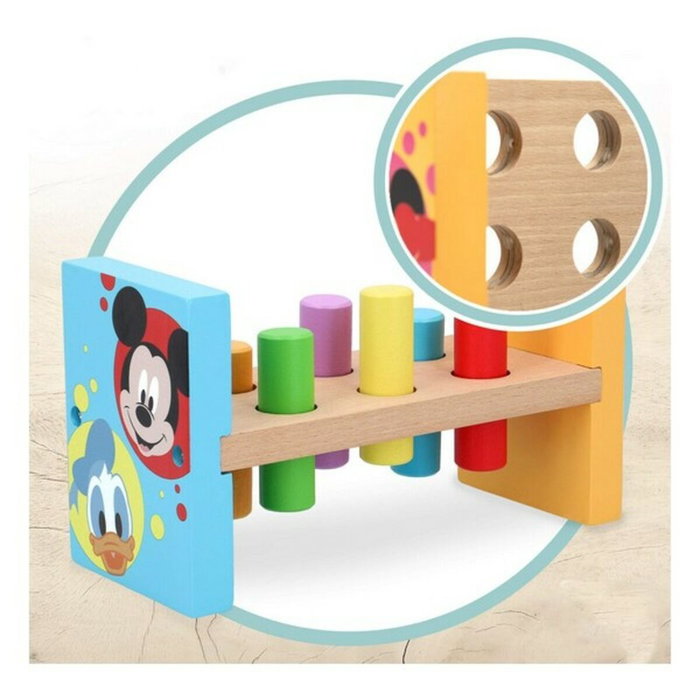 Jeu en bois Disney Marteau (8 pcs)
