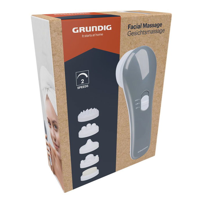 Grundig Masajeador facial avec 5 têtes amovibles et 2 vitesses