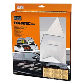 Foliatec Autocollant De Voiture Design F-Star Argent FO33974
