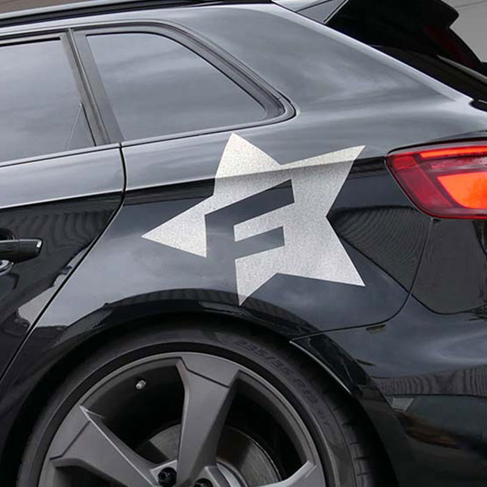 Foliatec Autocollant De Voiture Design F-Star Argent FO33974
