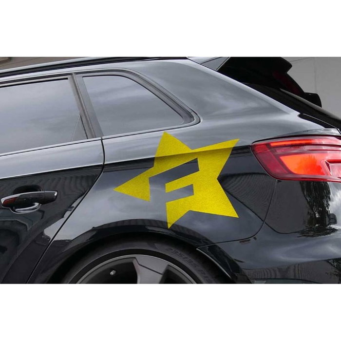 Foliatec Autocollant de voiture design F-Star Argent Foliatec Autocollant de voiture design F-Star Argent