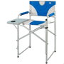 Aktive Fauteuil de Directeur Pliable Bleu avec Plateau et Poche