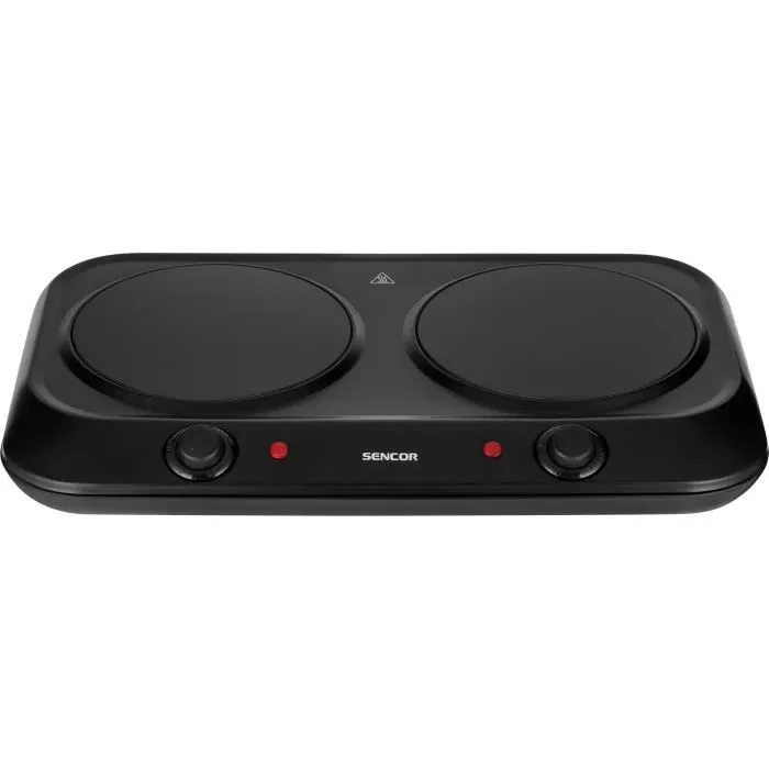 Sencor Plaque de cuisson infrarouge SCP 2263BK, 2 foyers, Noir Sencor Plaque de cuisson infrarouge SCP 2263BK, 2 foyers, Noir