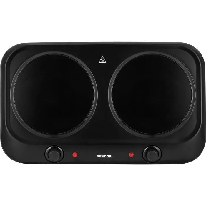 Sencor Plaque de cuisson infrarouge SCP 2263BK, 2 foyers, Noir Sencor Plaque de cuisson infrarouge SCP 2263BK, 2 foyers, Noir