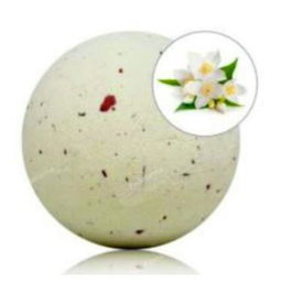 LABNATUR BIO Bombe de bain moussante au jasmin avec pétales