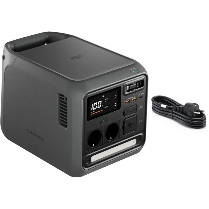 DJI Power 1000 Mini Station électrique portable 1 kWh Batterie LFP 1000 W