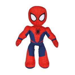 Simba Peluche Spiderman 25 cm – Peluche officielle Marvel, articulée, dès la naissance, multilingue