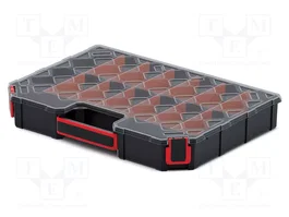 KISTENBERG TAGER 40 Conteneur collectif noir avec partitions