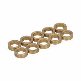 Edm Rondelle ovale pour gond OV01 en acier finition laiton 10,5 mm