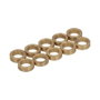 Edm Ovalillo pour Pernio Modèle OV01 Laiton Acabado Latonado 10,5 x 10,5 x 3 mm 10 Uds Blister