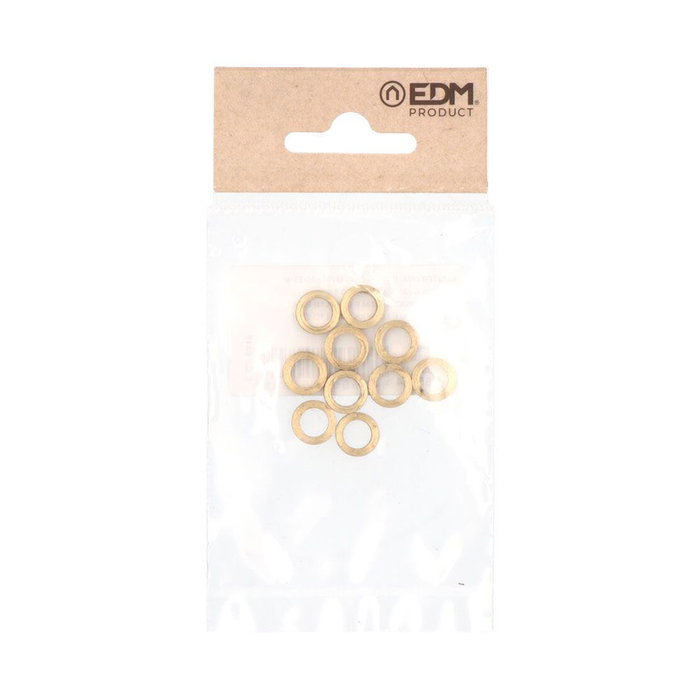 Edm Ovalillo pour Pernio Modèle OV01 Laiton Acabado Latonado 10,5 x 10,5 x 3 mm 10 Uds Blister