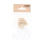 Edm Ovalillo pour Pernio Modèle OV01 Laiton Acabado Latonado 10,5 x 10,5 x 3 mm 10 Uds Blister