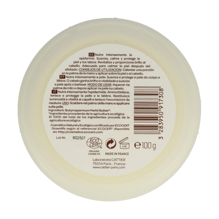 Cattier Manteca de karité 100% naturel 100 g