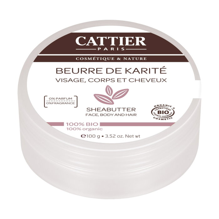 Cattier Manteca de karité 100% naturel 100 g