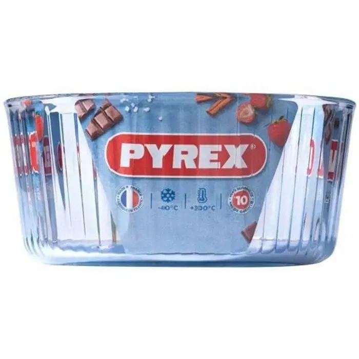 Pyrex 1450158 Moule à soufflé en verre borosilicate de 21 cm, résistant aux chocs thermiques (-40°C à +300°C), Garantie 10 ans Pyrex 1450158 Moule à soufflé en verre borosilicate de 21 cm, résistant aux chocs thermiques (-40°C à +300°C), Garantie 10 ans